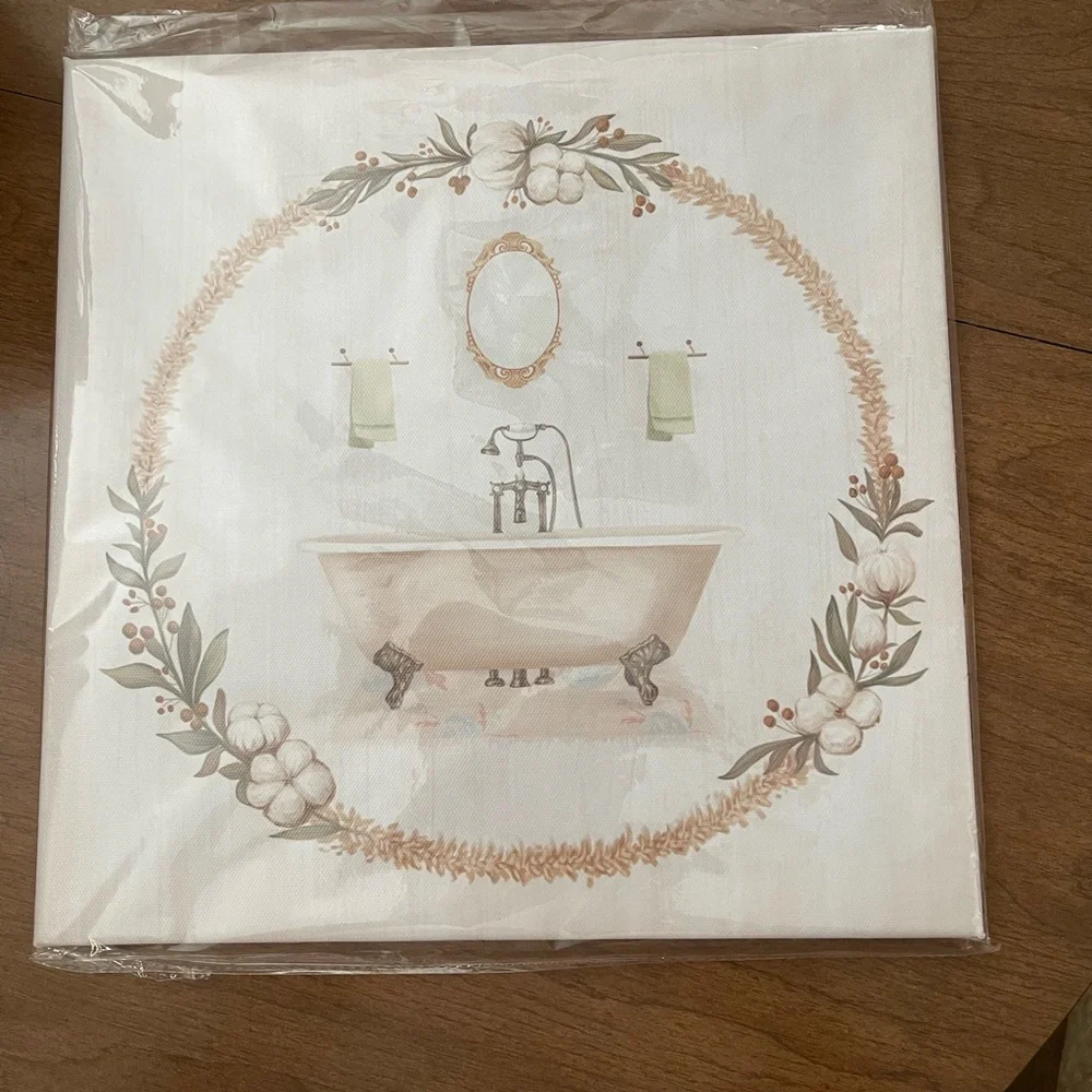Elegant Bath Canvas Art - Set of 3